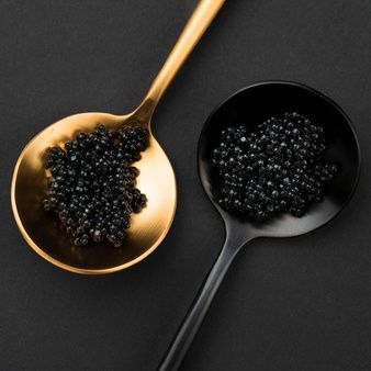 Natural Caviar and Fish